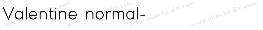 Valentine normal字体转换
